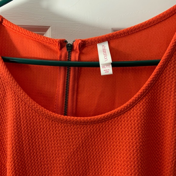 Target XHILARATION coral color ruffle dress XXL - Picture 3 of 5